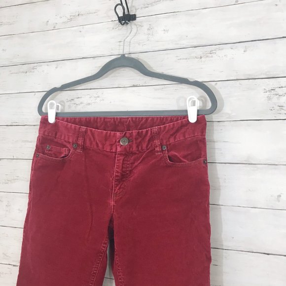 J.Crew Burgundy Corduroy Straight Leg Pants - 6R - Picture 4 of 6